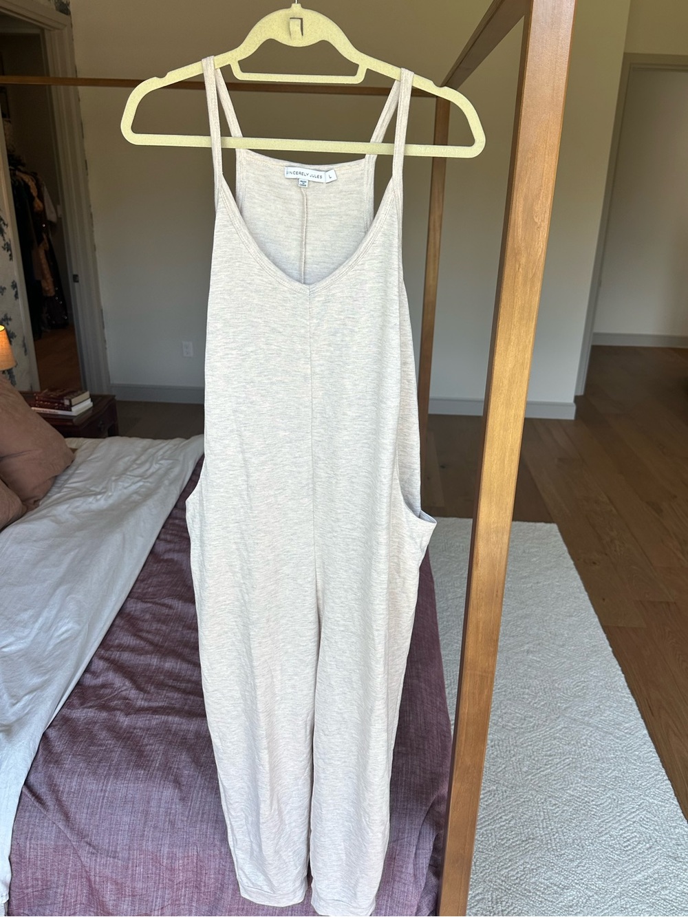 Sincerely Jules Light Cream Sleeveless Jumpsuit